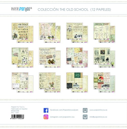 COLECCION 12 PAPELES THE OLD SCHOOL